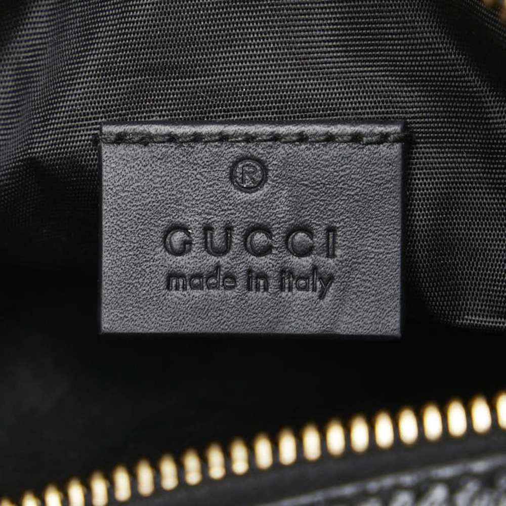 GUCCI Black Leather Shoulder Bag - Picture 8 of 10